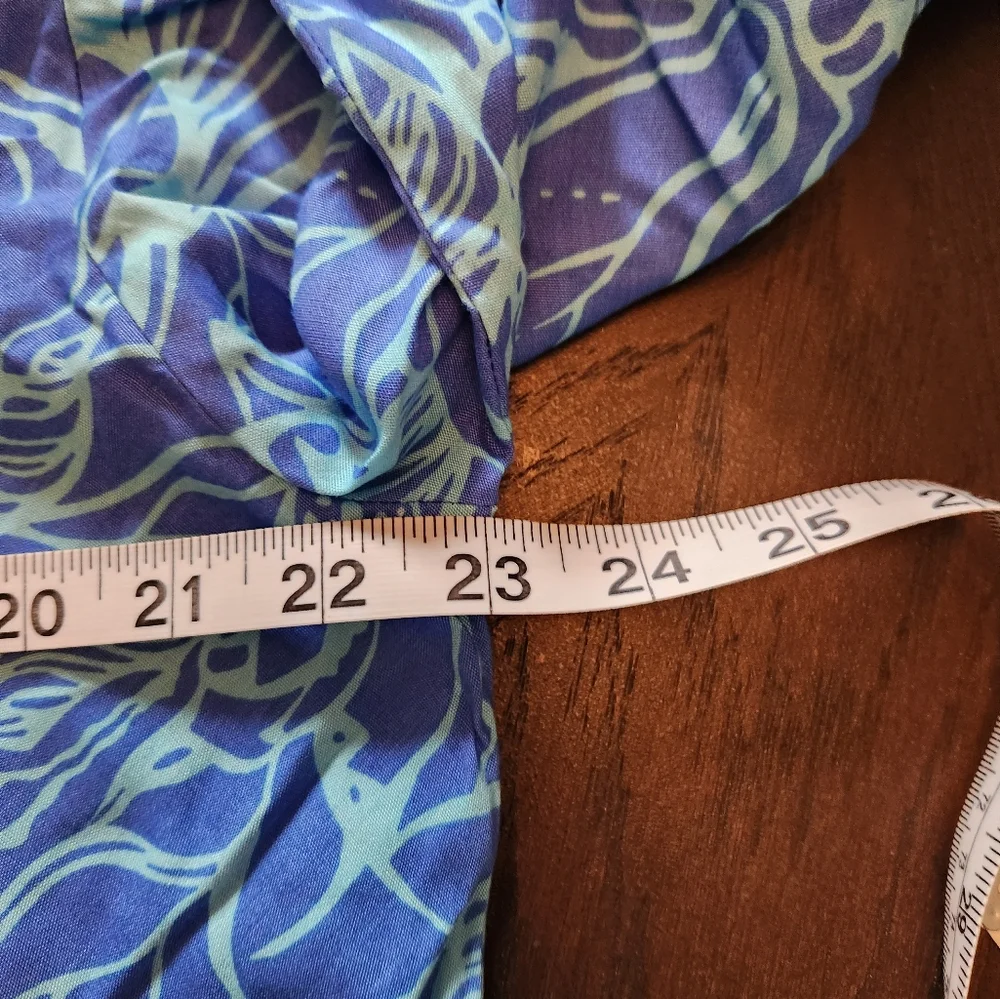 Escapada 3/4 sleeve Susan top in the color cornflower/PB ocean, size XL - Picture 7 of 8